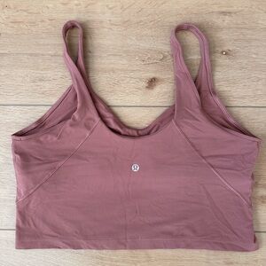 lululemon athletica Women's Mauve Cropped Sports Tank